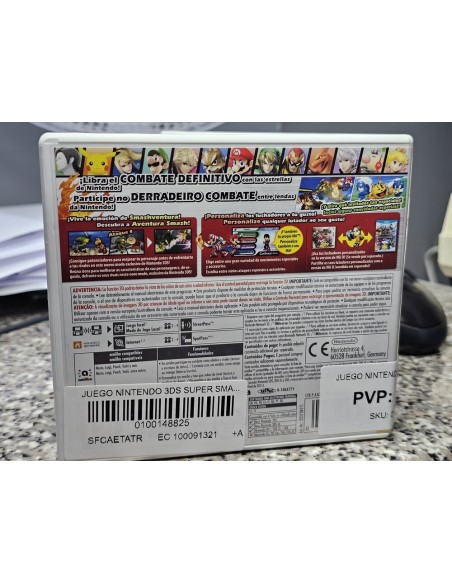 JUEGO NINTENDO 3DS Super Smash Bros_segunda mano_cash creator_usado